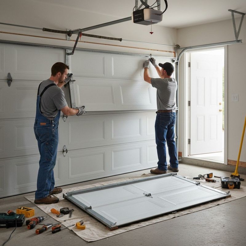 Local Garage Door Replacement pros at work